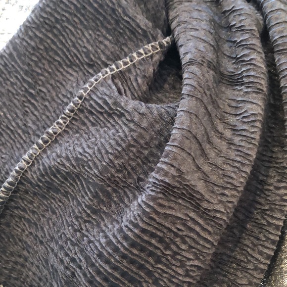 🇫🇷Lior Paris Silver Sparkling Lurex back gold zipper pleated pinned sleeves - Picture 11 of 12